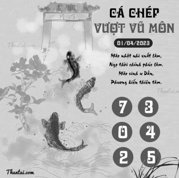 CÁ CHÉP VƯỢT VŨ MÔN 01/04/2023