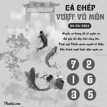 CÁ CHÉP VƯỢT VŨ MÔN 04/04/2023