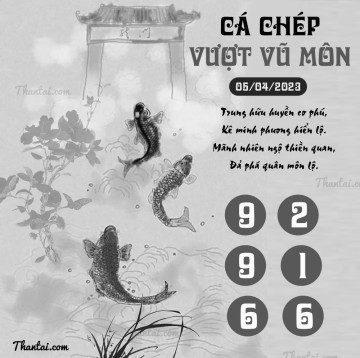 CÁ CHÉP VƯỢT VŨ MÔN 05/04/2023