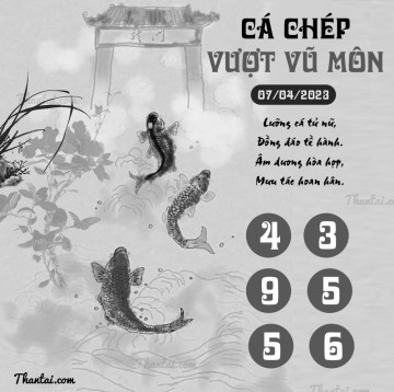 CÁ CHÉP VƯỢT VŨ MÔN 07/04/2023