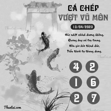 CÁ CHÉP VƯỢT VŨ MÔN 13/04/2023