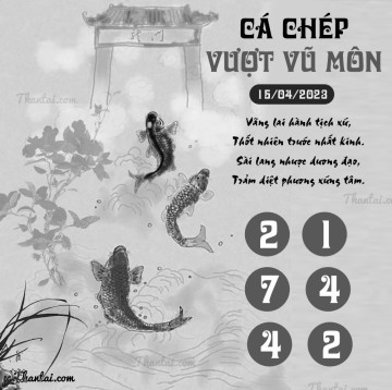 CÁ CHÉP VƯỢT VŨ MÔN 15/04/2023