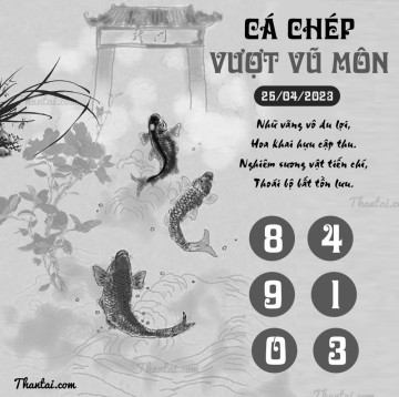 CÁ CHÉP VƯỢT VŨ MÔN 25/04/2023