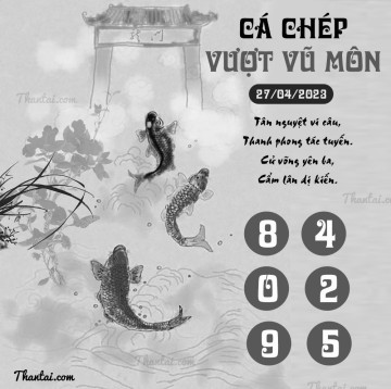 CÁ CHÉP VƯỢT VŨ MÔN 27/04/2023