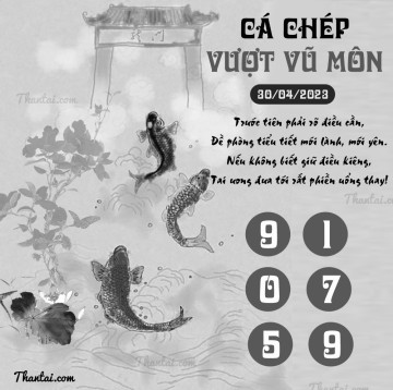 CÁ CHÉP VƯỢT VŨ MÔN 30/04/2023