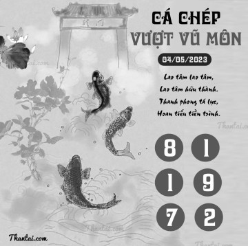 CÁ CHÉP VƯỢT VŨ MÔN 04/05/2023