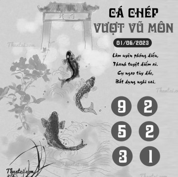 CÁ CHÉP VƯỢT VŨ MÔN 01/06/2023