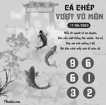 CÁ CHÉP VƯỢT VŨ MÔN 17/06/2023