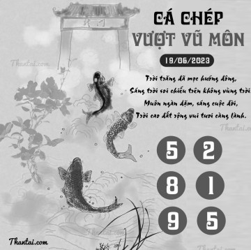 CÁ CHÉP VƯỢT VŨ MÔN 19/06/2023