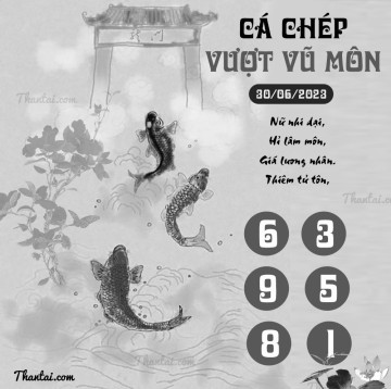 CÁ CHÉP VƯỢT VŨ MÔN 30/06/2023