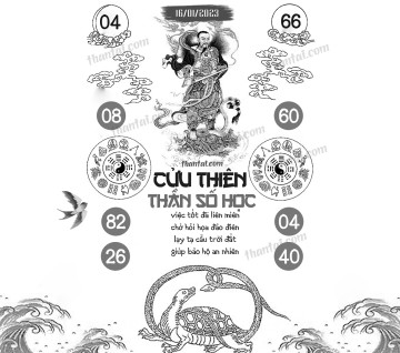 CỬU THIÊN THẦN SỐ HỌC 16/01/2023