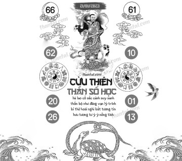 CỬU THIÊN THẦN SỐ HỌC 21/01/2023