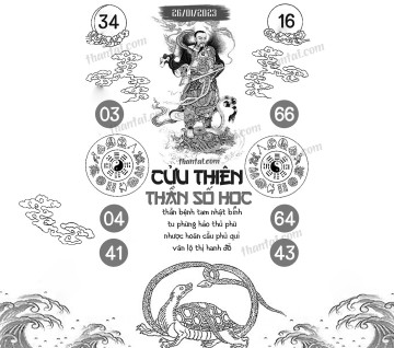 CỬU THIÊN THẦN SỐ HỌC 26/01/2023