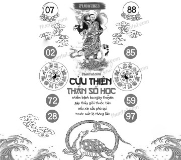 CỬU THIÊN THẦN SỐ HỌC 27/01/2023