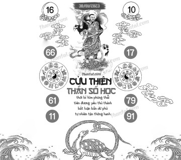 CỬU THIÊN THẦN SỐ HỌC 30/01/2023