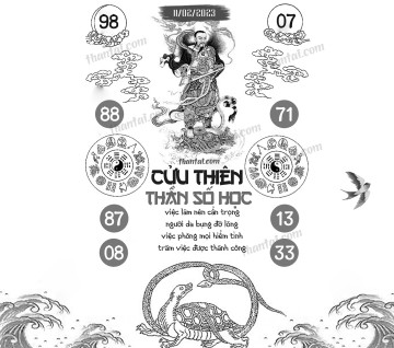 CỬU THIÊN THẦN SỐ HỌC 11/02/2023