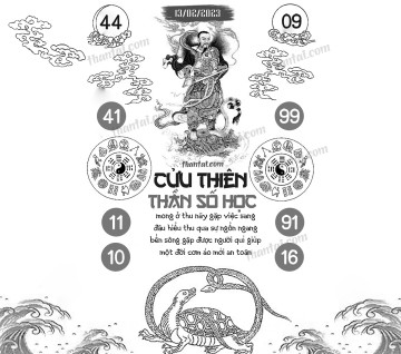 CỬU THIÊN THẦN SỐ HỌC 13/02/2023