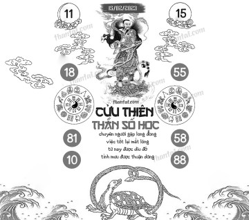 CỬU THIÊN THẦN SỐ HỌC 15/02/2023