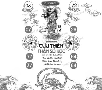 CỬU THIÊN THẦN SỐ HỌC 19/02/2023