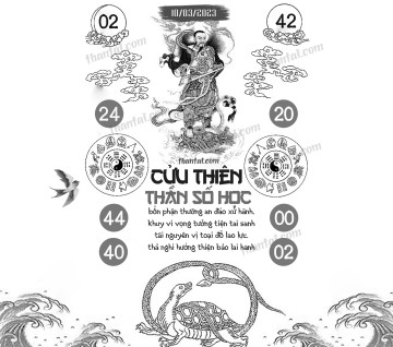 CỬU THIÊN THẦN SỐ HỌC 10/03/2023