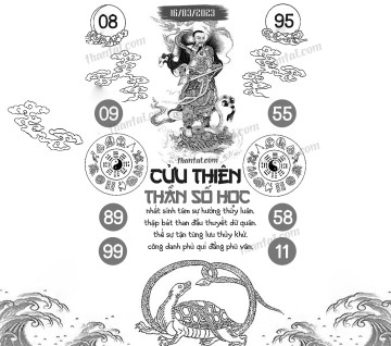 CỬU THIÊN THẦN SỐ HỌC 16/03/2023