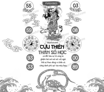 CỬU THIÊN THẦN SỐ HỌC 17/03/2023