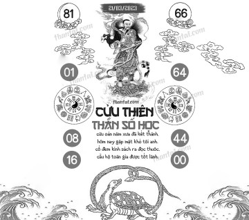 CỬU THIÊN THẦN SỐ HỌC 21/03/2023