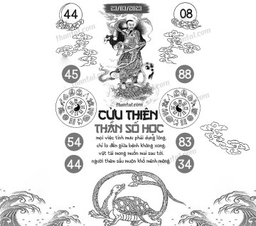 CỬU THIÊN THẦN SỐ HỌC 23/03/2023