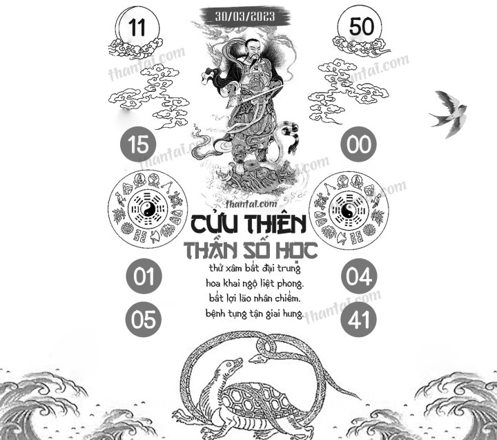 CỬU THIÊN THẦN SỐ HỌC 15/03/2023