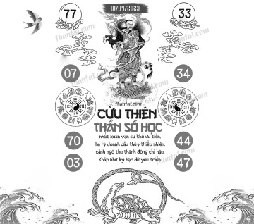 CỬU THIÊN THẦN SỐ HỌC 01/04/2023