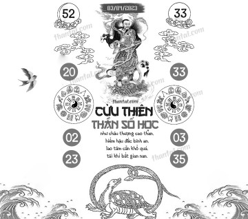 CỬU THIÊN THẦN SỐ HỌC 03/04/2023