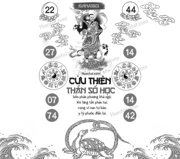 CỬU THIÊN THẦN SỐ HỌC 15/04/2023