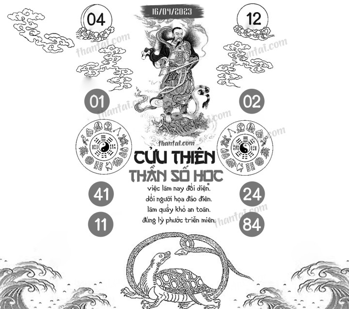 CỬU THIÊN THẦN SỐ HỌC 01/04/2023