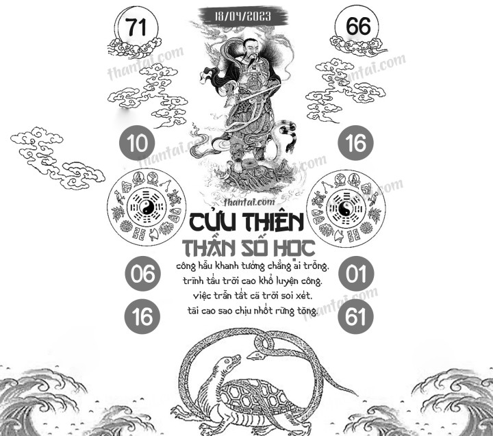CỬU THIÊN THẦN SỐ HỌC 03/04/2023
