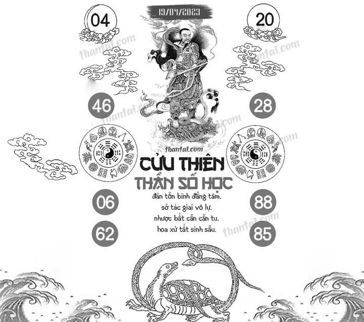 CỬU THIÊN THẦN SỐ HỌC 04/04/2023