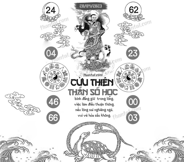CỬU THIÊN THẦN SỐ HỌC 05/04/2023