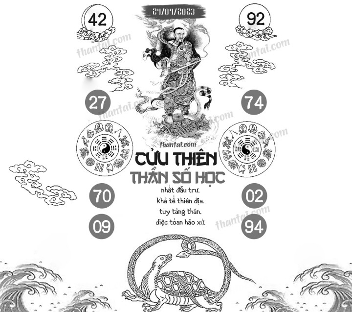 CỬU THIÊN THẦN SỐ HỌC 09/04/2023