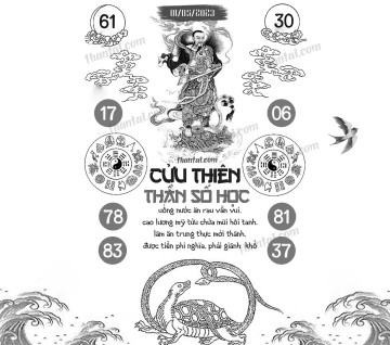 CỬU THIÊN THẦN SỐ HỌC 01/05/2023