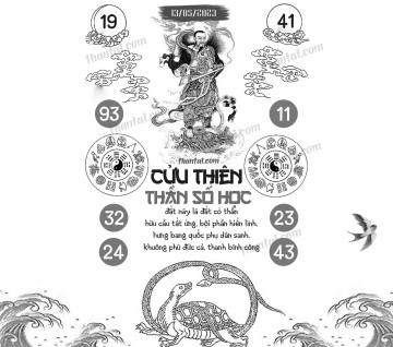 CỬU THIÊN THẦN SỐ HỌC 13/05/2023