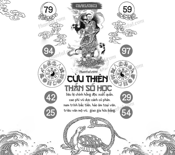 CỬU THIÊN THẦN SỐ HỌC 13/05/2023
