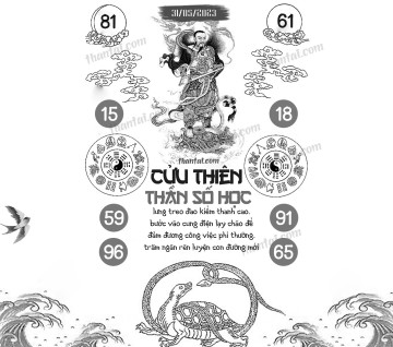 CỬU THIÊN THẦN SỐ HỌC 31/05/2023