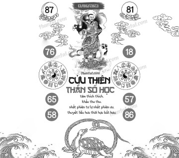 CỬU THIÊN THẦN SỐ HỌC 13/06/2023