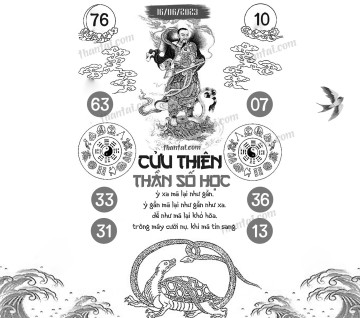 CỬU THIÊN THẦN SỐ HỌC 16/06/2023