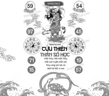 CỬU THIÊN THẦN SỐ HỌC 19/06/2023