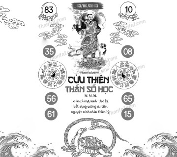 CỬU THIÊN THẦN SỐ HỌC 23/06/2023