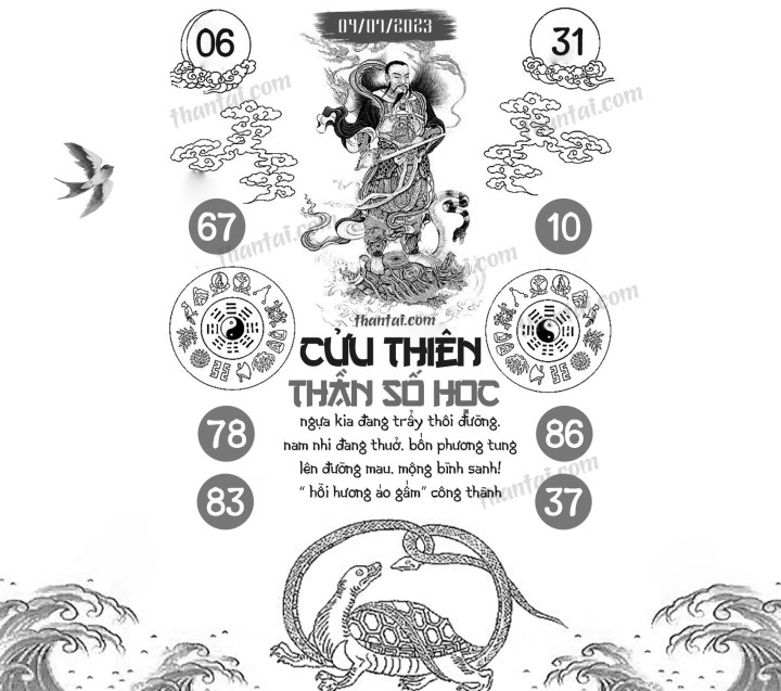 CỬU THIÊN THẦN SỐ HỌC 19/06/2023