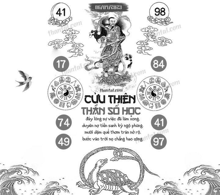 CỬU THIÊN THẦN SỐ HỌC 21/06/2023