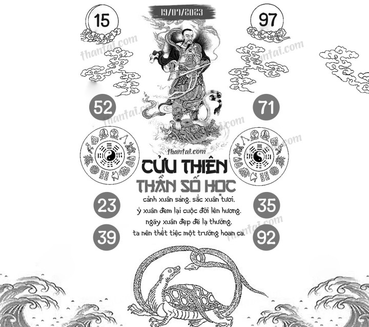 CỬU THIÊN THẦN SỐ HỌC 04/07/2023