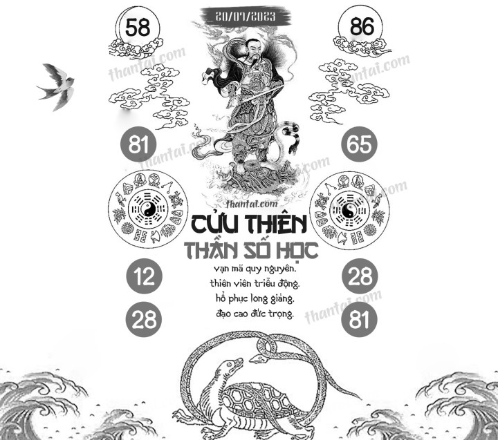 CỬU THIÊN THẦN SỐ HỌC 05/07/2023