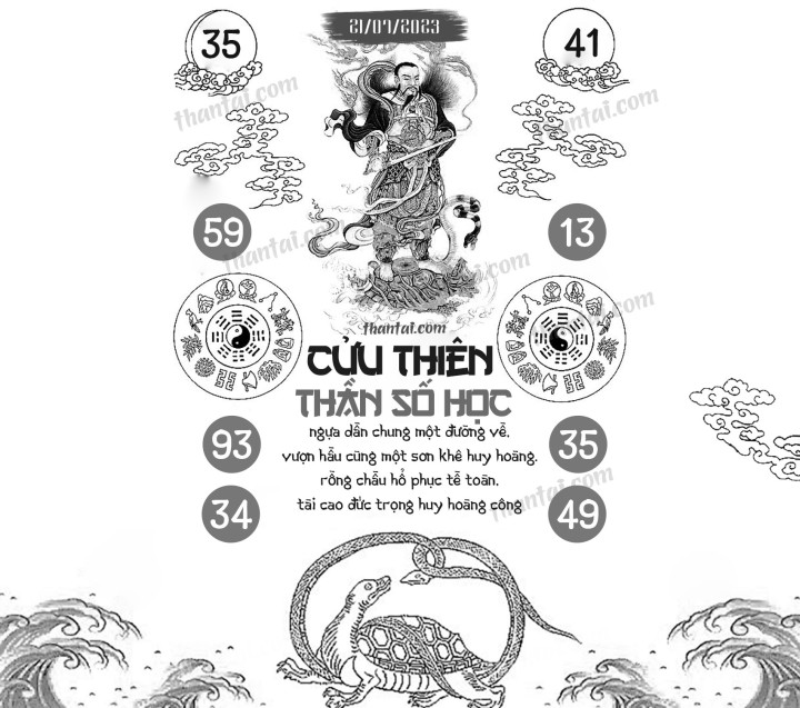 CỬU THIÊN THẦN SỐ HỌC 06/07/2023